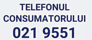 Telefonul Consumatorului ANPC 021 9551